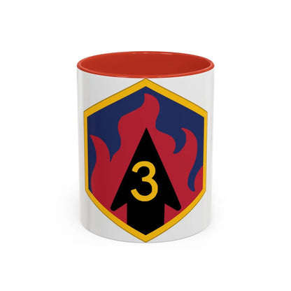 3rd Chemical Brigade (U.S. Army) Accent Coffee Mug-11oz-Red-Go Mug Yourself