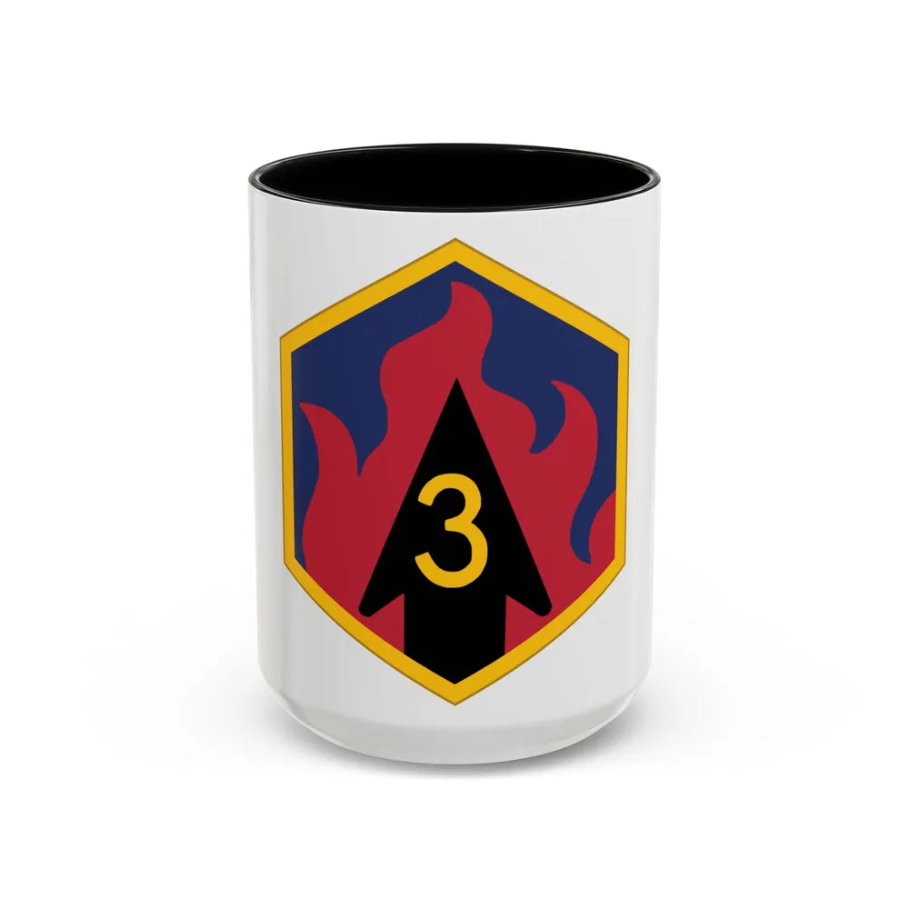 3rd Chemical Brigade (U.S. Army) Accent Coffee Mug-15oz-Black-Go Mug Yourself