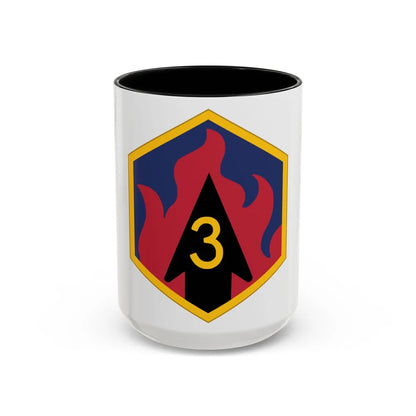 3rd Chemical Brigade (U.S. Army) Accent Coffee Mug-15oz-Black-Go Mug Yourself