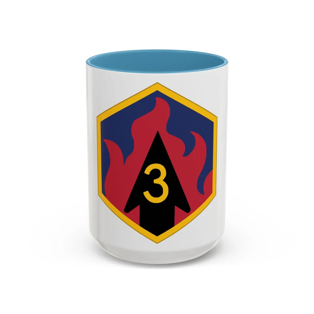 3rd Chemical Brigade (U.S. Army) Accent Coffee Mug-15oz-Light Blue-Go Mug Yourself