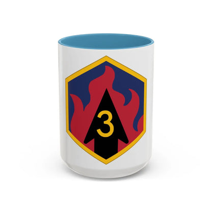 3rd Chemical Brigade (U.S. Army) Accent Coffee Mug-15oz-Light Blue-Go Mug Yourself