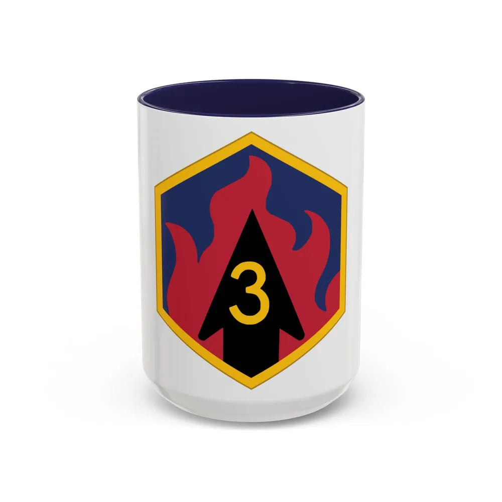 3rd Chemical Brigade (U.S. Army) Accent Coffee Mug-15oz-Navy-Go Mug Yourself