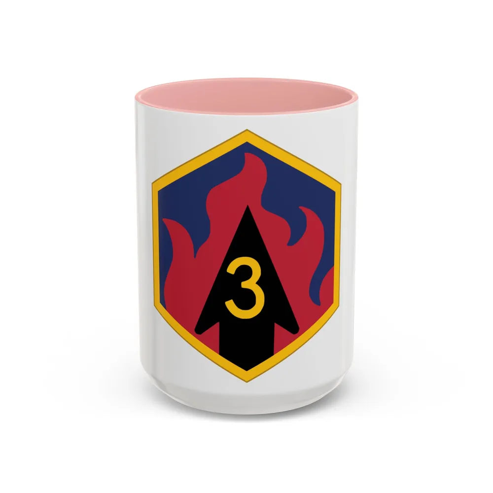 3rd Chemical Brigade (U.S. Army) Accent Coffee Mug-15oz-Pink-Go Mug Yourself