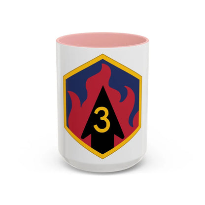 3rd Chemical Brigade (U.S. Army) Accent Coffee Mug-15oz-Pink-Go Mug Yourself