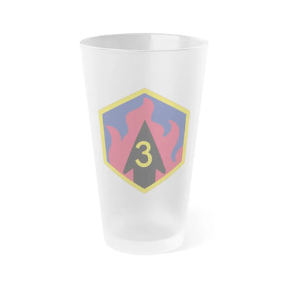 3rd Chemical Brigade (U.S. Army) Frosted Pint Glass 16oz-Go Mug Yourself