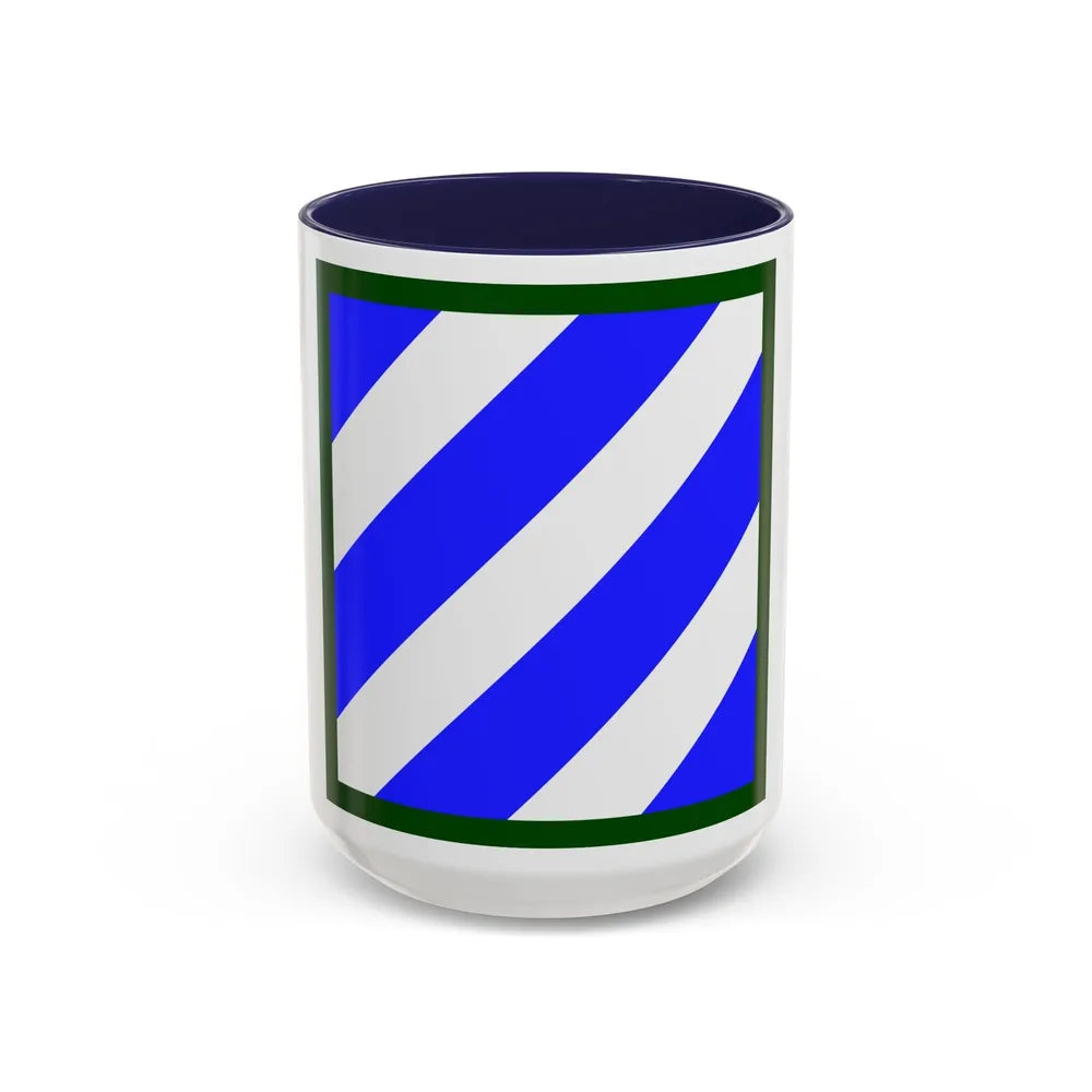 3rd Infantry Division (U.S. Army) Accent Coffee Mug-15oz-Navy-Go Mug Yourself