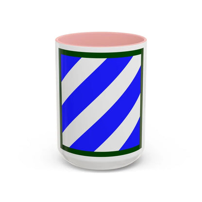 3rd Infantry Division (U.S. Army) Accent Coffee Mug-15oz-Pink-Go Mug Yourself