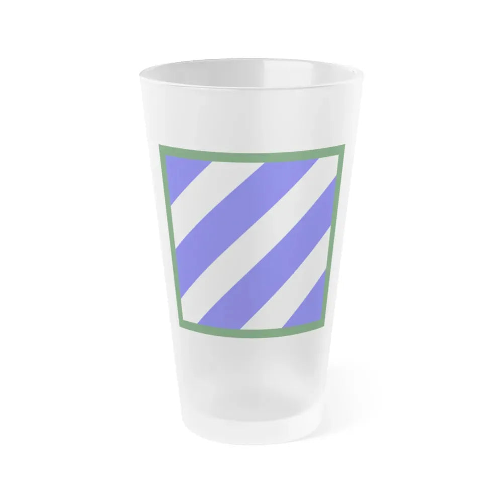 3rd Infantry Division (U.S. Army) Frosted Pint Glass 16oz Default Title - Go Mug Yourself