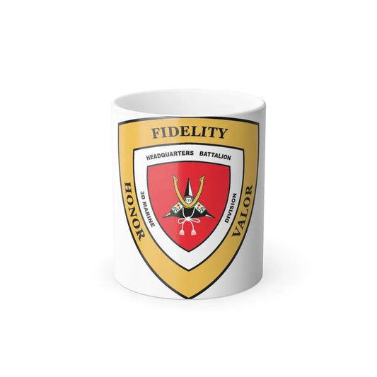 3rd Marine Division HQ Bn (USMC) Color Changing Coffee Mug 11oz - Go Mug Yourself