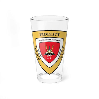 3rd Marine Division HQ Bn (USMC) Pint Glass 16oz 16oz - Go Mug Yourself