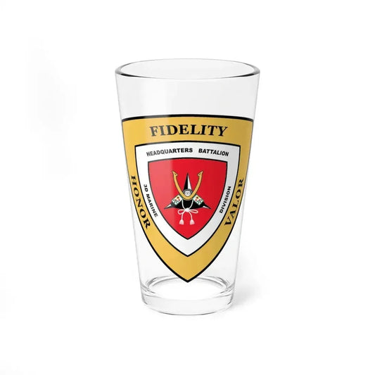 3rd Marine Division HQ Bn (USMC) Pint Glass 16oz 16oz - Go Mug Yourself