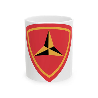 3RD Marine Divn (USMC) White Coffee Mug-11oz-Go Mug Yourself