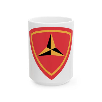 3RD Marine Divn (USMC) White Coffee Mug-15oz-Go Mug Yourself