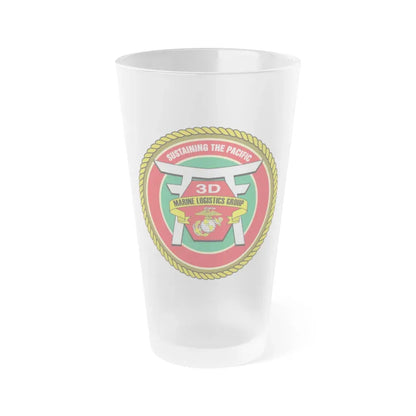 3rd Marines Logistics Group (USMC) Frosted Pint Glass 16oz Default Title - Go Mug Yourself