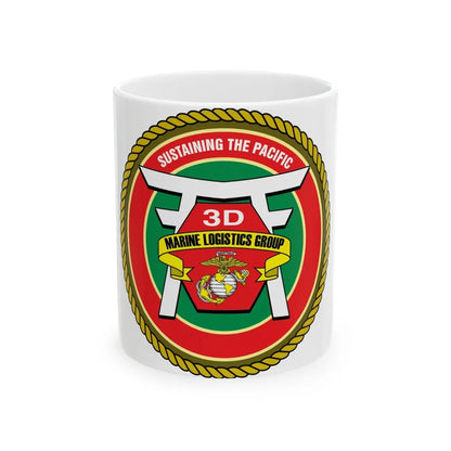 3rd Marines Logistics Group (USMC) White Coffee Mug-11oz-Go Mug Yourself