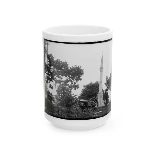 3rd Maryland Infantry, U.S.A. & Latrobe's Battery, C.S.A. Monument, Chattanooga, Tennessee (U.S. Civil War) White Coffee Mug-15oz-Go Mug Yourself