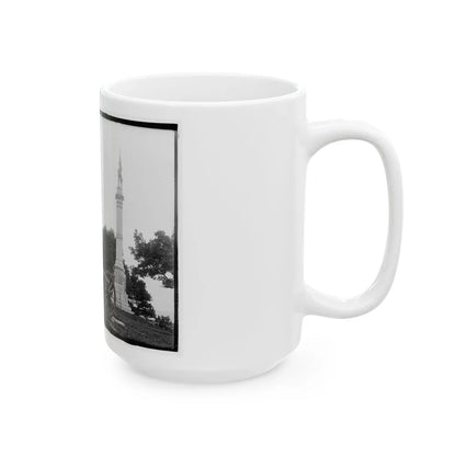 3rd Maryland Infantry, U.S.A. & Latrobe's Battery, C.S.A. Monument, Chattanooga, Tennessee (U.S. Civil War) White Coffee Mug-Go Mug Yourself