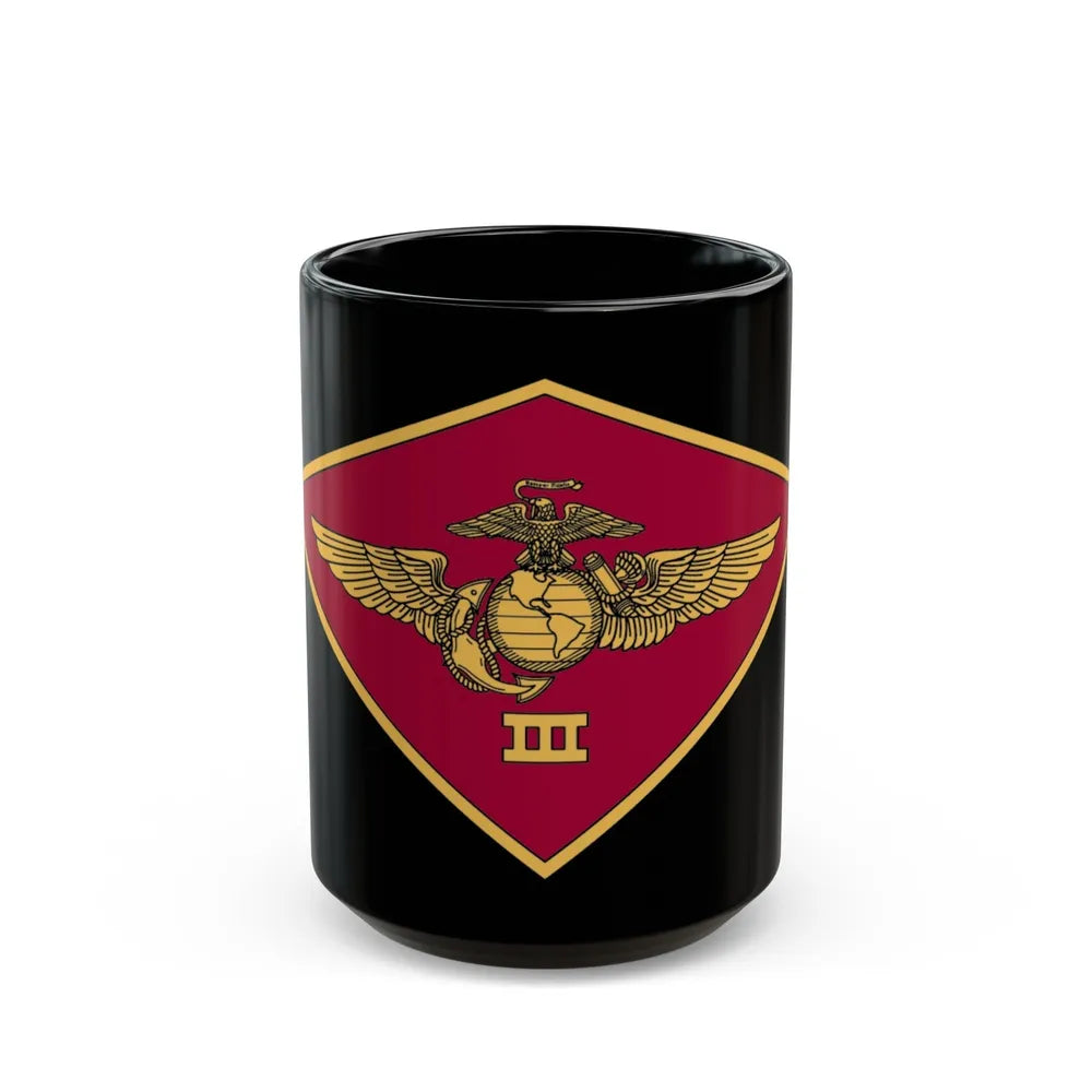 3rd MAW 3D MAW (USMC) Black Coffee Mug-15oz-Go Mug Yourself