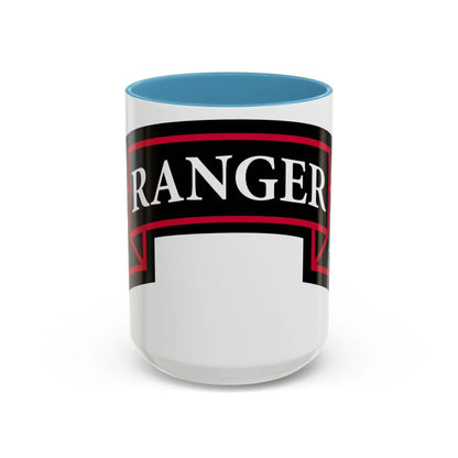 3rd Ranger Battalion (U.S. Army) Accent Coffee Mug-15oz-Light Blue-Go Mug Yourself