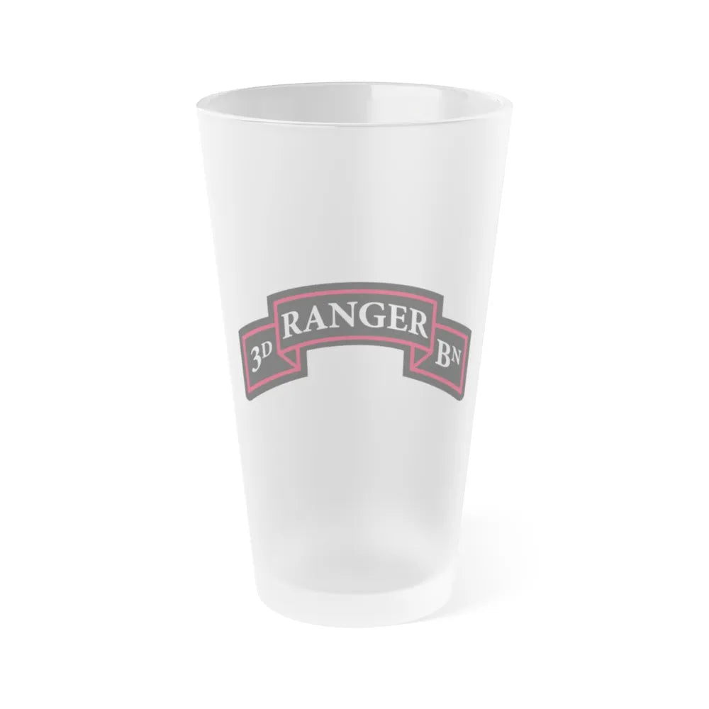 3rd Ranger Battalion (U.S. Army) Frosted Pint Glass 16oz-Go Mug Yourself