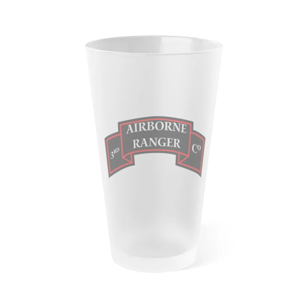 3rd Ranger Infantry Company (U.S. Army) Frosted Pint Glass 16oz-Go Mug Yourself