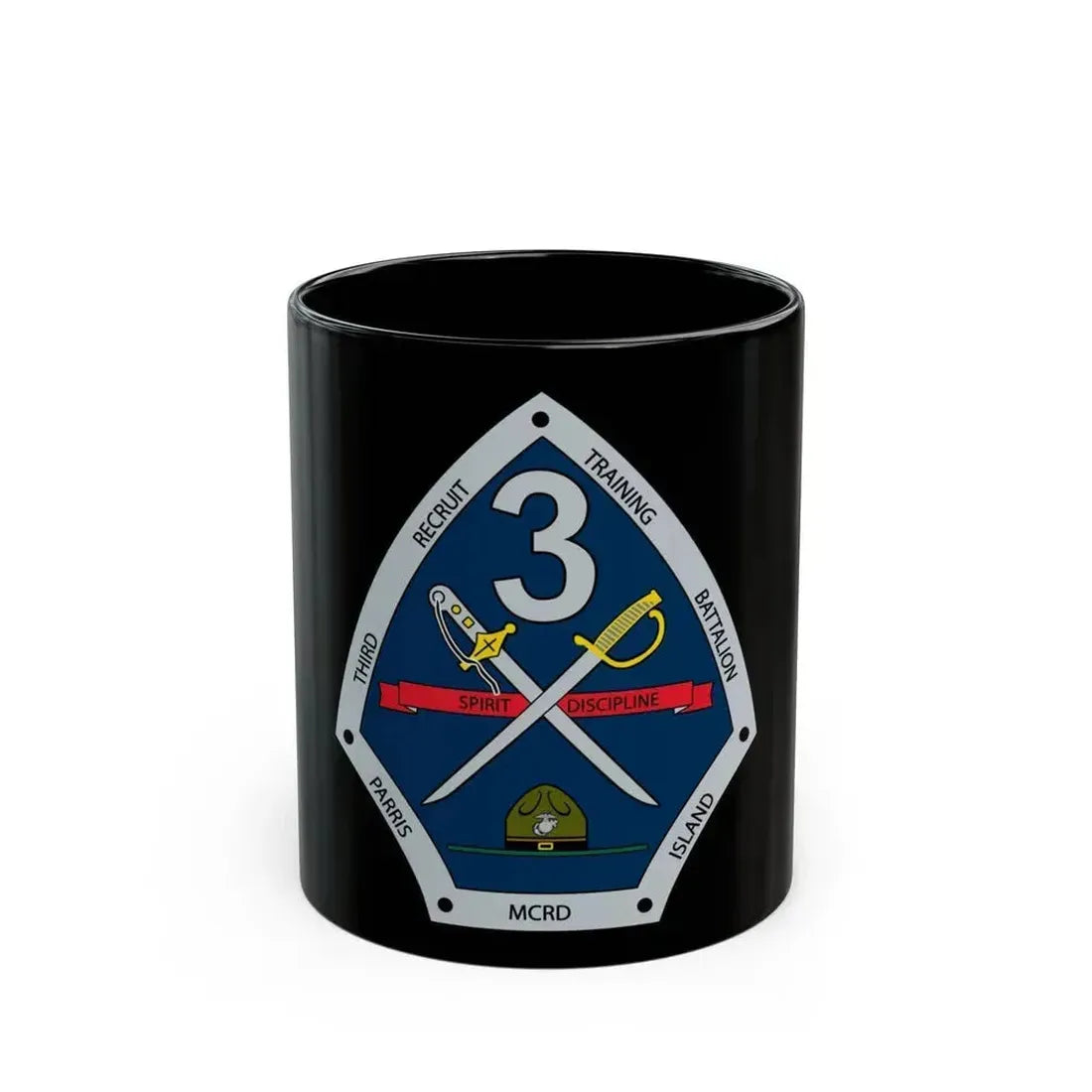 3rd Recruit Training Battalion (USMC) Black Coffee Mug 11oz - Go Mug Yourself