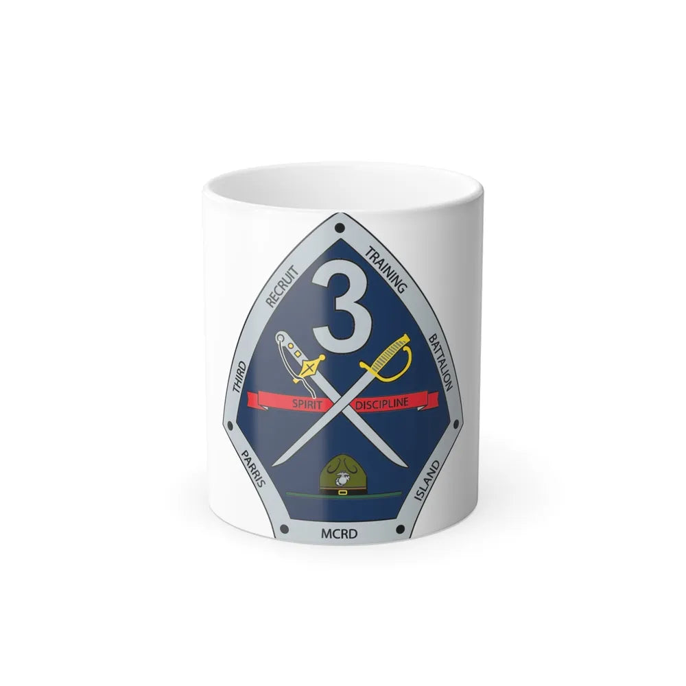 3rd Recruit Training Battalion (USMC) Color Changing Mug 11oz-11oz-Go Mug Yourself