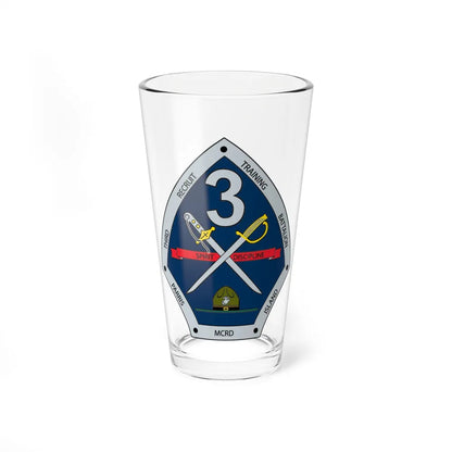 3rd Recruit Training Battalion (USMC) Pint Glass 16oz-16oz-Go Mug Yourself