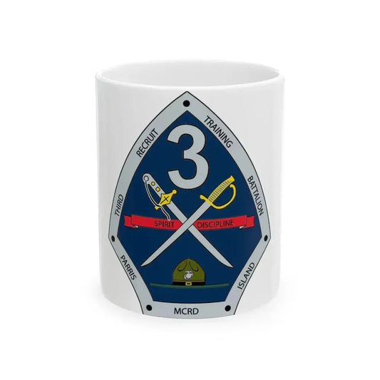 3rd Recruit Training Battalion (USMC) White Coffee Mug 11oz - Go Mug Yourself