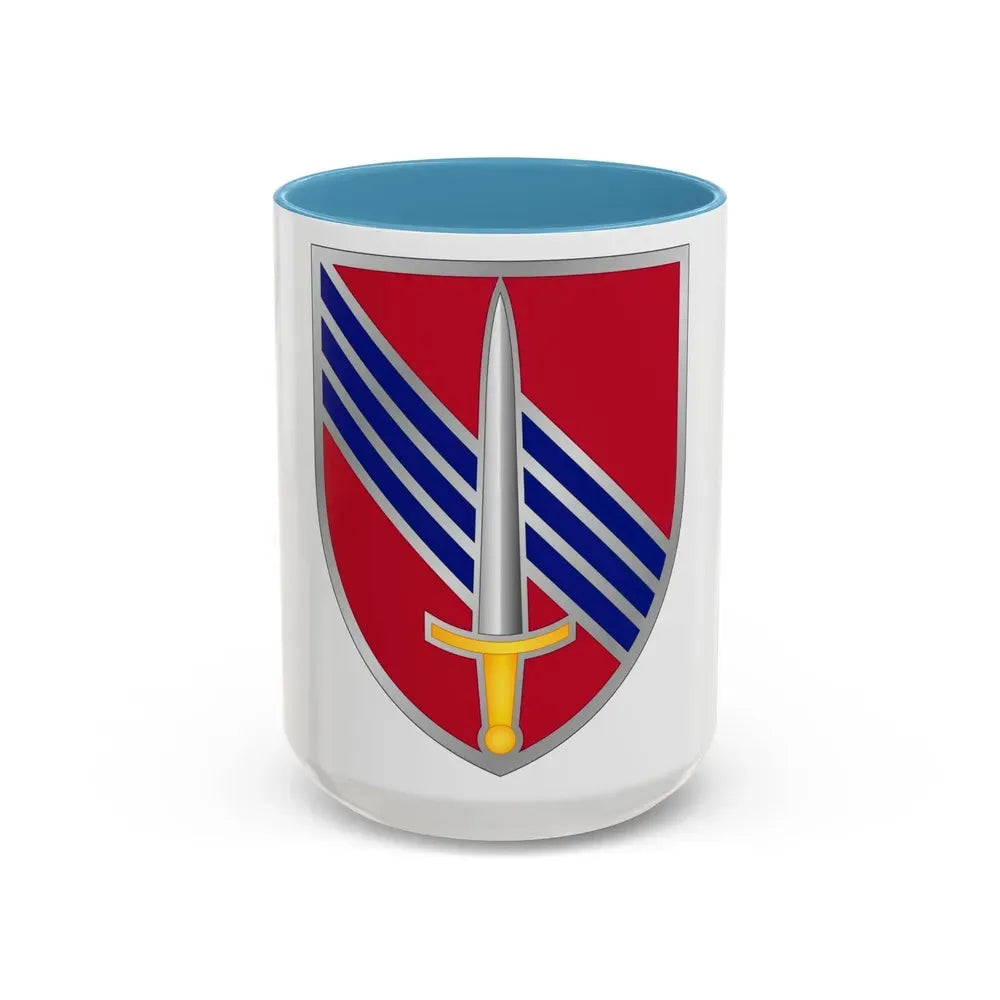 3rd Security Force Assistance Brigade (U.S. Army) Accent Coffee Mug 15oz Light Blue - Go Mug Yourself