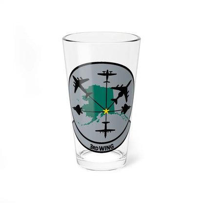 3rd Wing v2 (U.S. Air Force) Pint Glass 16oz-16oz-Go Mug Yourself