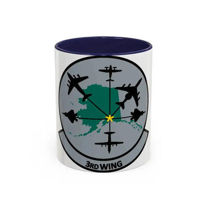 3rd Wing v2 (U.S. Air Force) Accent Coffee Mug 11oz Navy - Go Mug Yourself