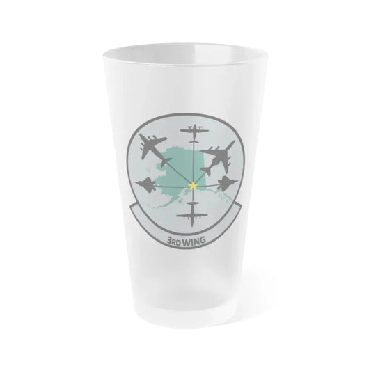 3rd Wing v2 (U.S. Air Force) Frosted Pint Glass 16oz Default Title - Go Mug Yourself