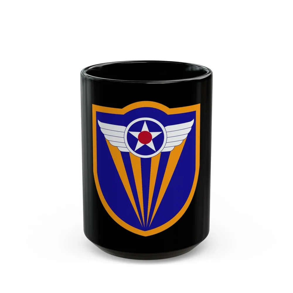 4 Air Force (U.S. Army) Black Coffee Mug-15oz-Go Mug Yourself