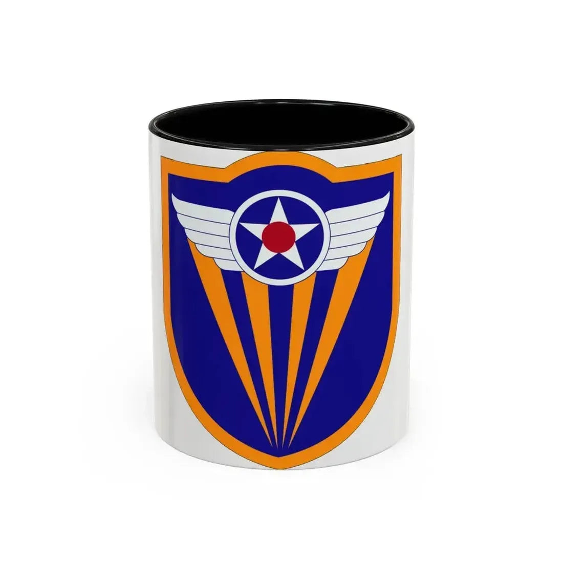 4 Air Force (U.S. Army) Accent Coffee Mug 11oz Black - Go Mug Yourself
