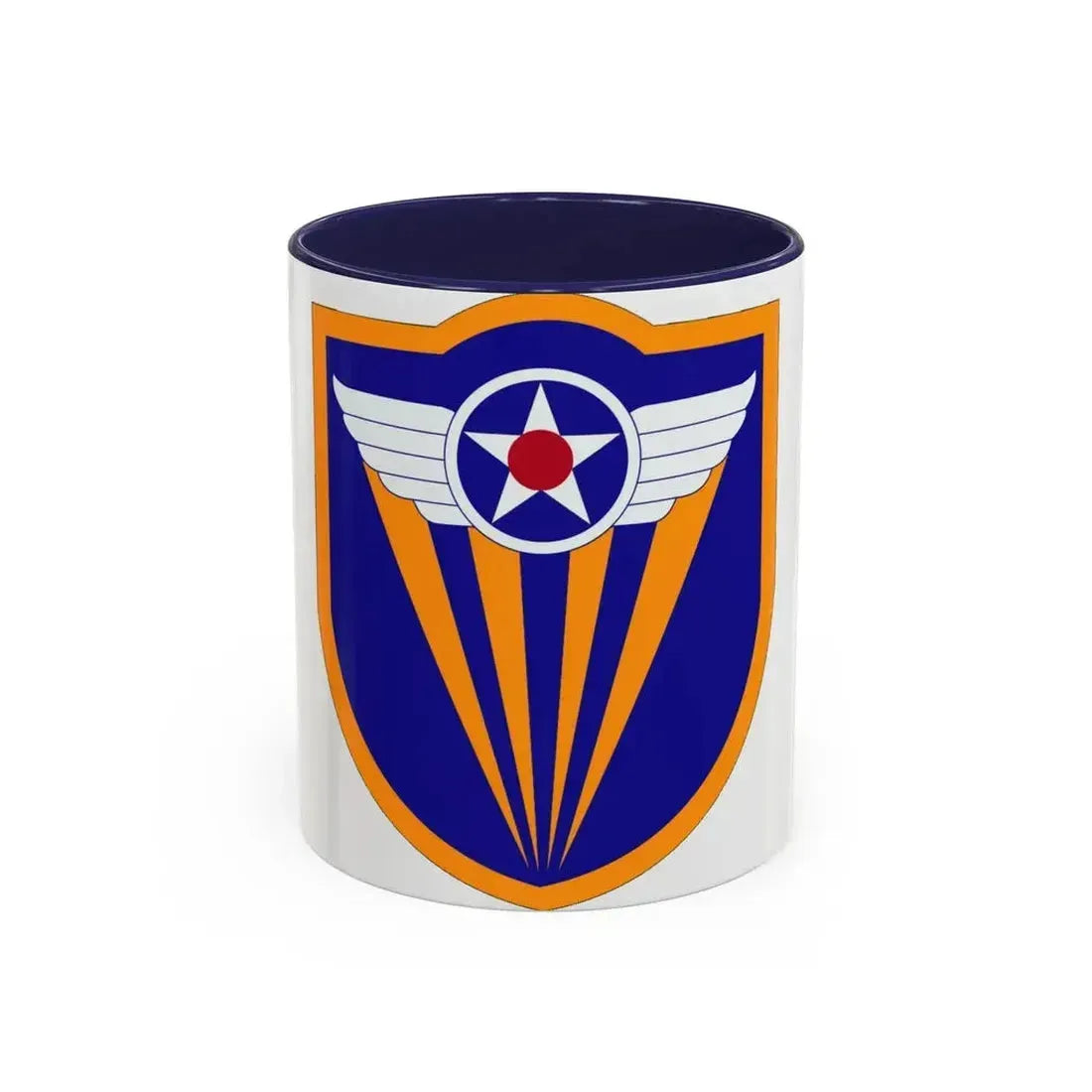 4 Air Force (U.S. Army) Accent Coffee Mug 11oz Navy - Go Mug Yourself