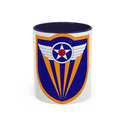 4 Air Force (U.S. Army) Accent Coffee Mug 11oz Navy - Go Mug Yourself