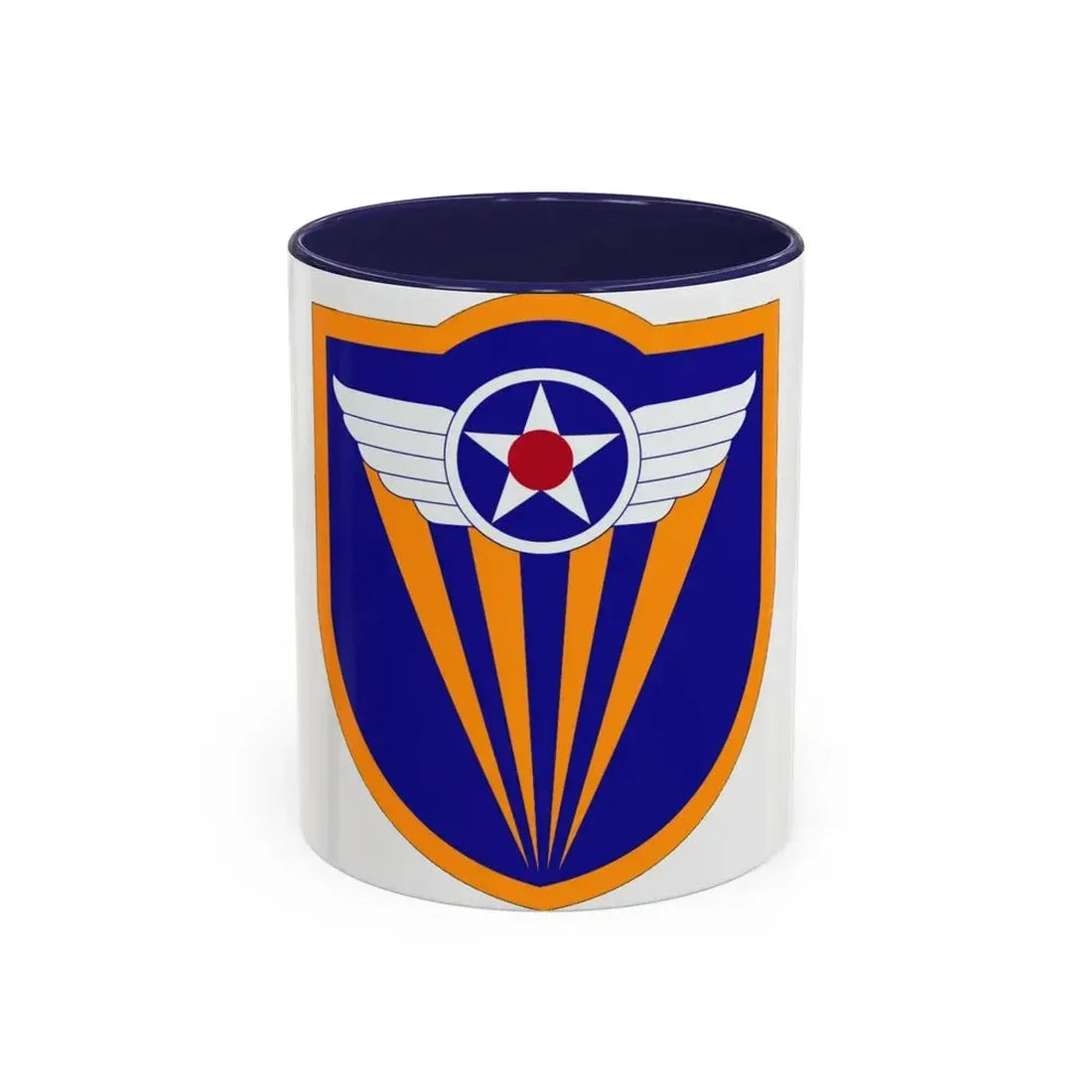 4 Air Force (U.S. Army) Accent Coffee Mug 11oz Navy - Go Mug Yourself