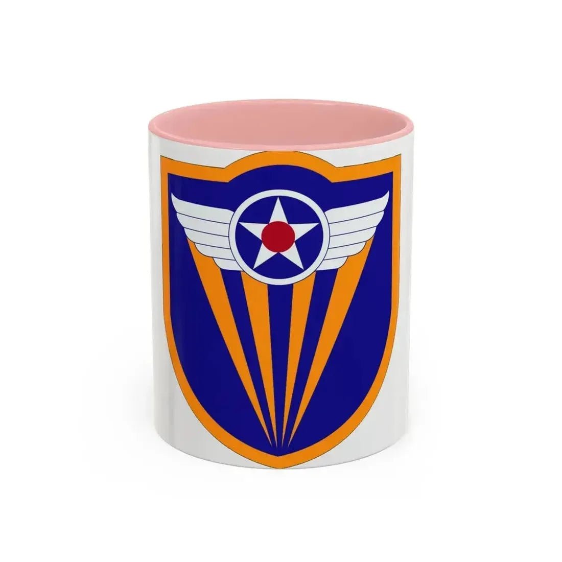 4 Air Force (U.S. Army) Accent Coffee Mug 11oz Pink - Go Mug Yourself