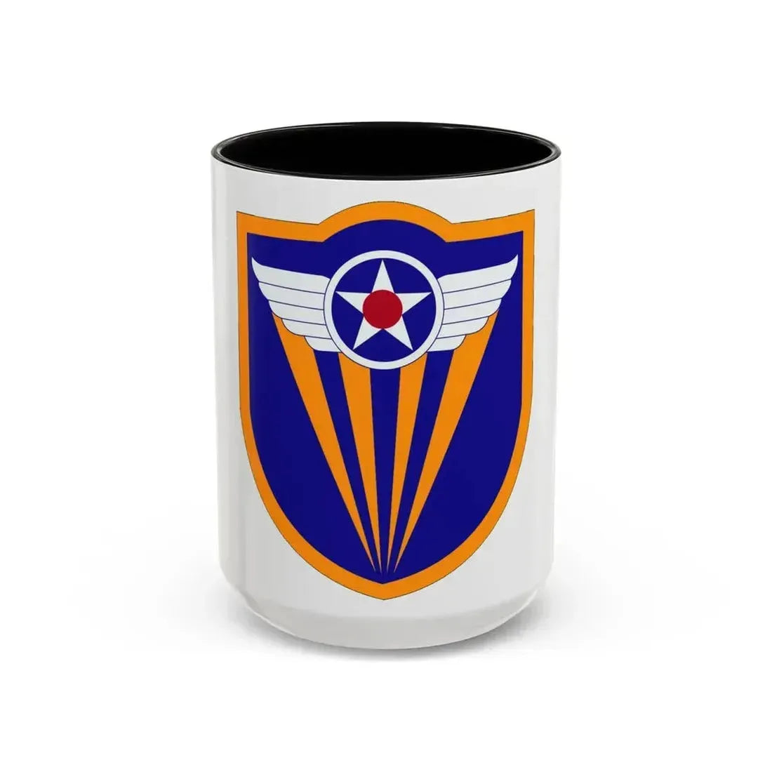 4 Air Force (U.S. Army) Accent Coffee Mug 15oz Black - Go Mug Yourself