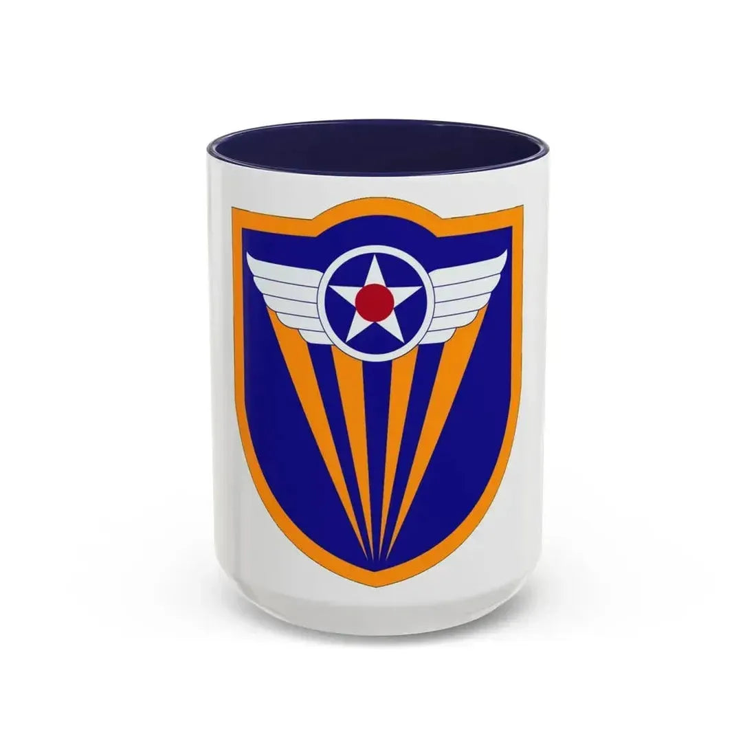 4 Air Force (U.S. Army) Accent Coffee Mug 15oz Navy - Go Mug Yourself