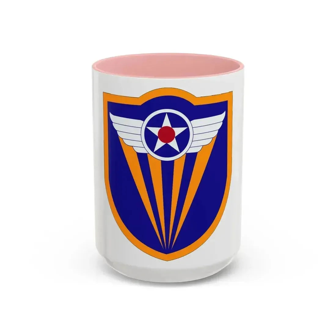 4 Air Force (U.S. Army) Accent Coffee Mug 15oz Pink - Go Mug Yourself