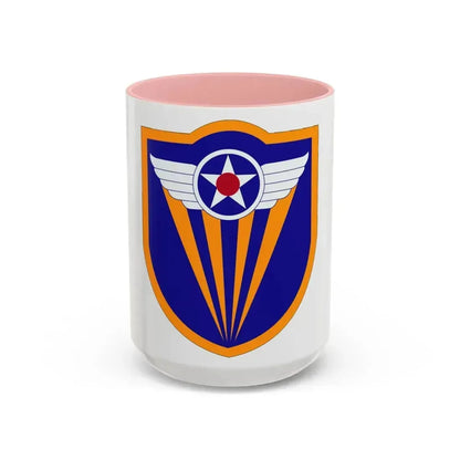 4 Air Force (U.S. Army) Accent Coffee Mug 15oz Pink - Go Mug Yourself