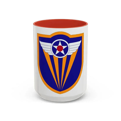4 Air Force (U.S. Army) Accent Coffee Mug 15oz Red - Go Mug Yourself