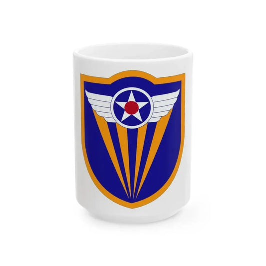 4 Air Force (U.S. Army) White Coffee Mug 15oz - Go Mug Yourself