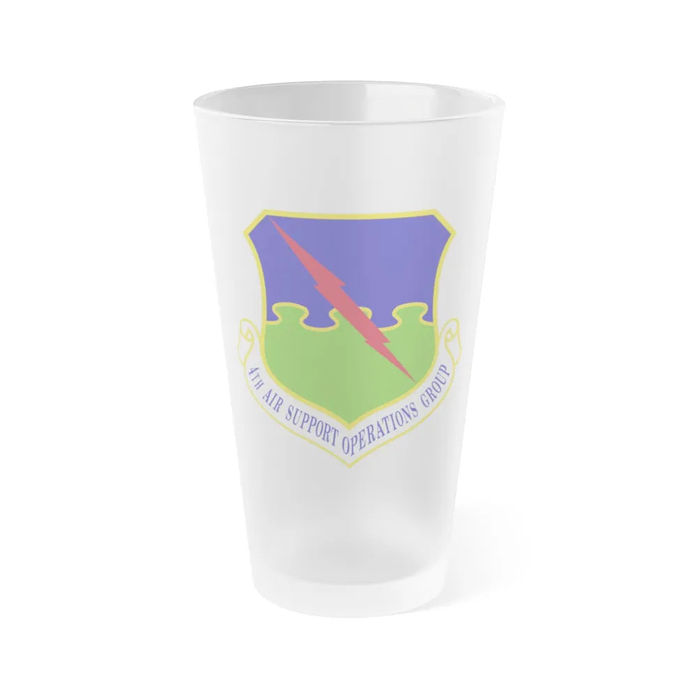 4 Air Support Operations Group USAFE (U.S. Air Force) Frosted Pint Glass 16oz-Go Mug Yourself