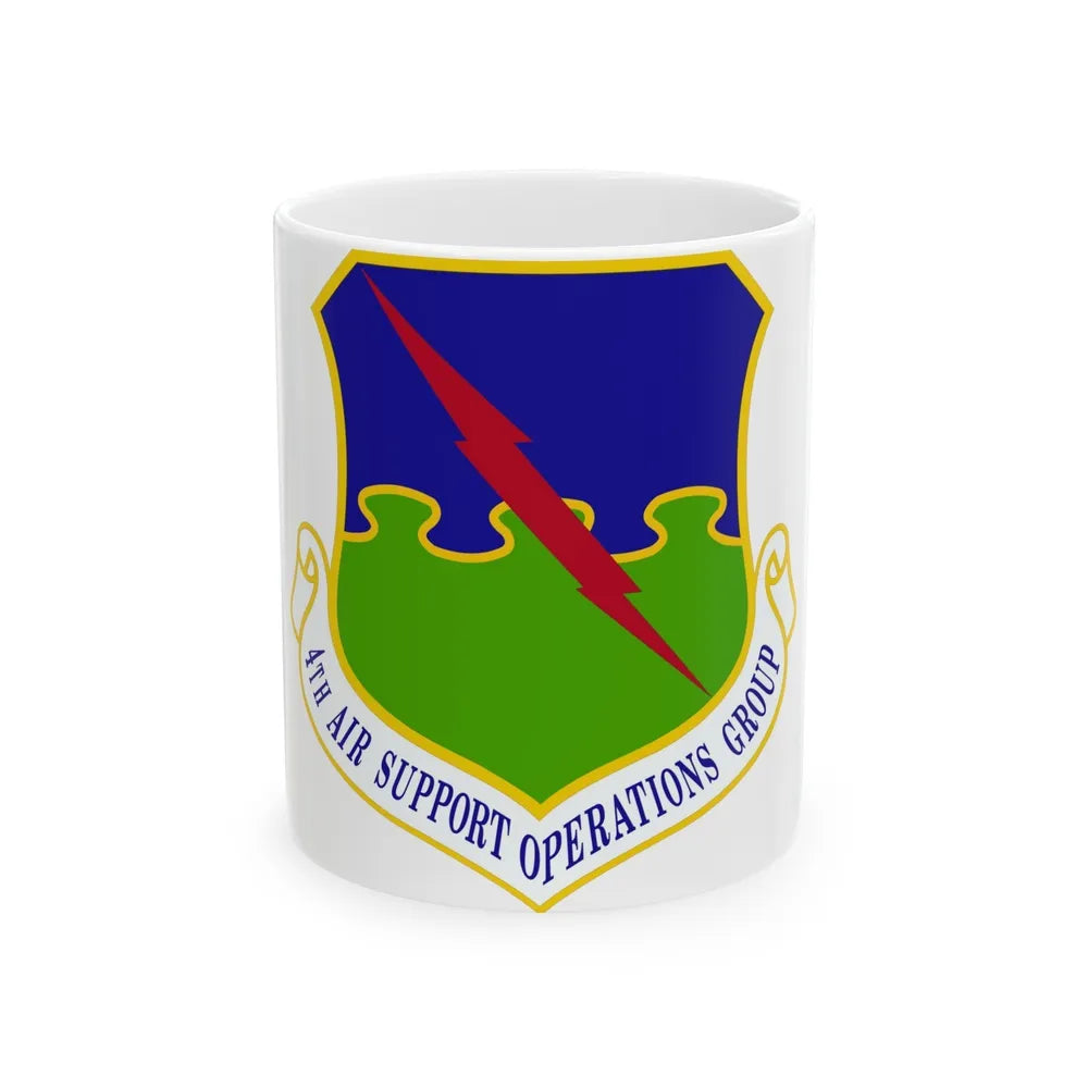 4 Air Support Operations Group USAFE (U.S. Air Force) White Coffee Mug-11oz-Go Mug Yourself