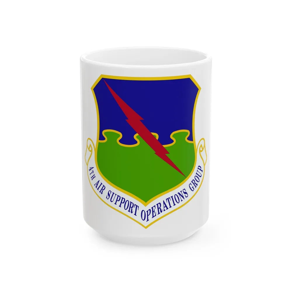 4 Air Support Operations Group USAFE (U.S. Air Force) White Coffee Mug-15oz-Go Mug Yourself