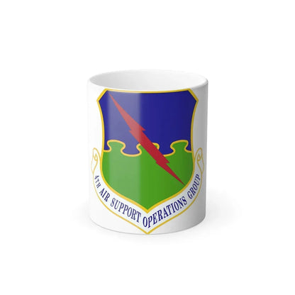 4 Air Support Operations Group USAFE (U.S. Air Force) Color Changing Coffee Mug 11oz - Go Mug Yourself