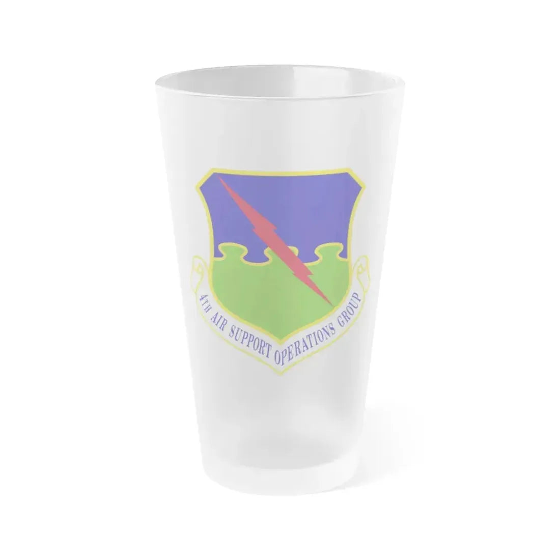 4 Air Support Operations Group USAFE (U.S. Air Force) Frosted Pint Glass 16oz Default Title - Go Mug Yourself